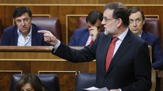 Mariano Rajoy, en la sesi&oacute;n de control del Congreso