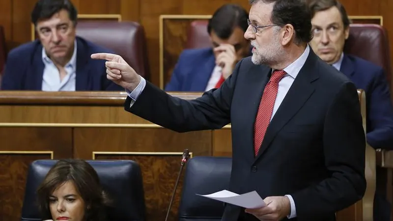 Mariano Rajoy en el Congreso, imagen de archivo Mariano Rajoy, en la sesión de control del Congreso