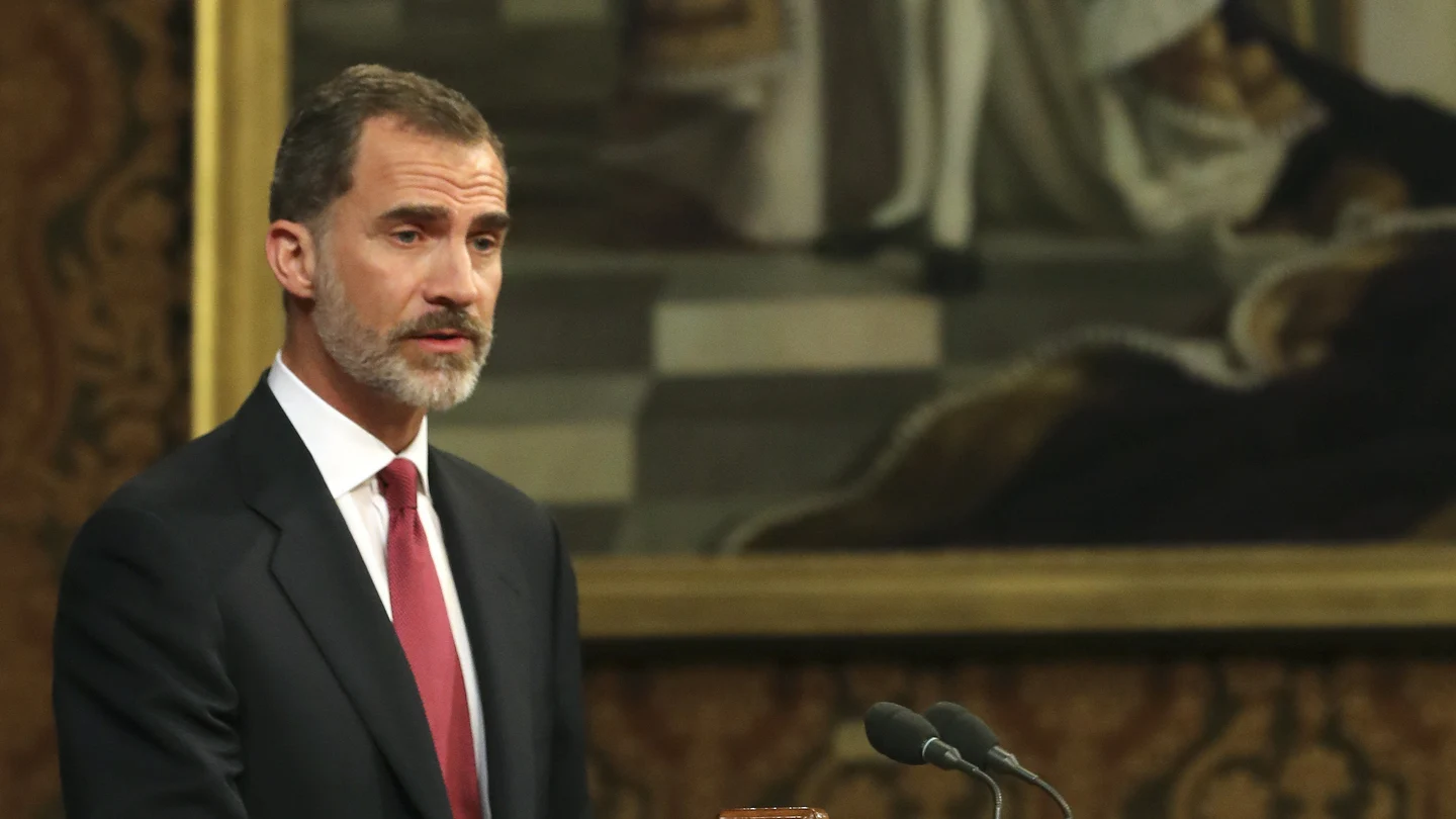 El rey Felipe VI, en el parlamento británico El rey Felipe VI, en el parlamento británico
