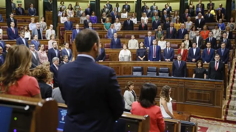 El Pleno del Congreso guarda un minuto de silencio en homenaje a Miguel Ángel Blanco