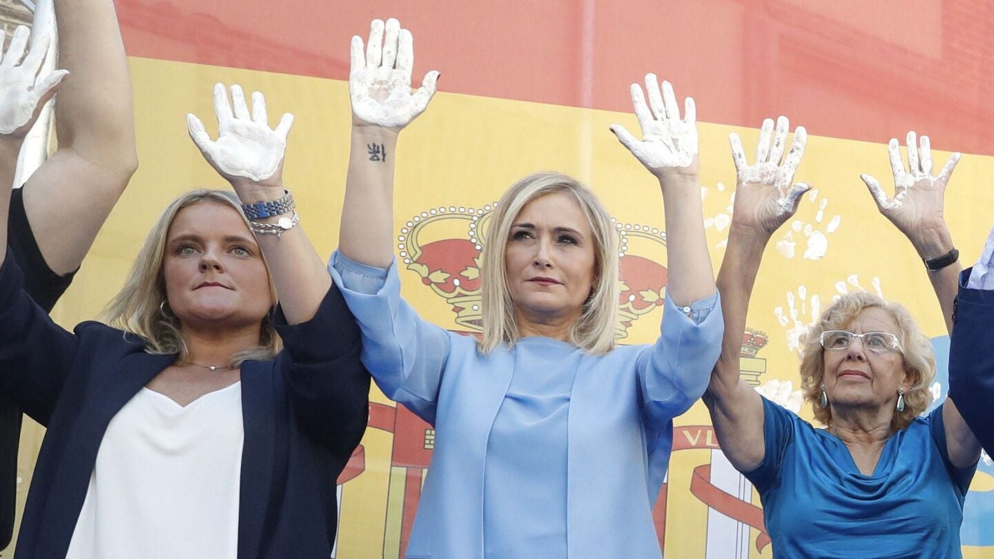 Marimar Blanco, Cristina Cifuentes y Manuela Carmena