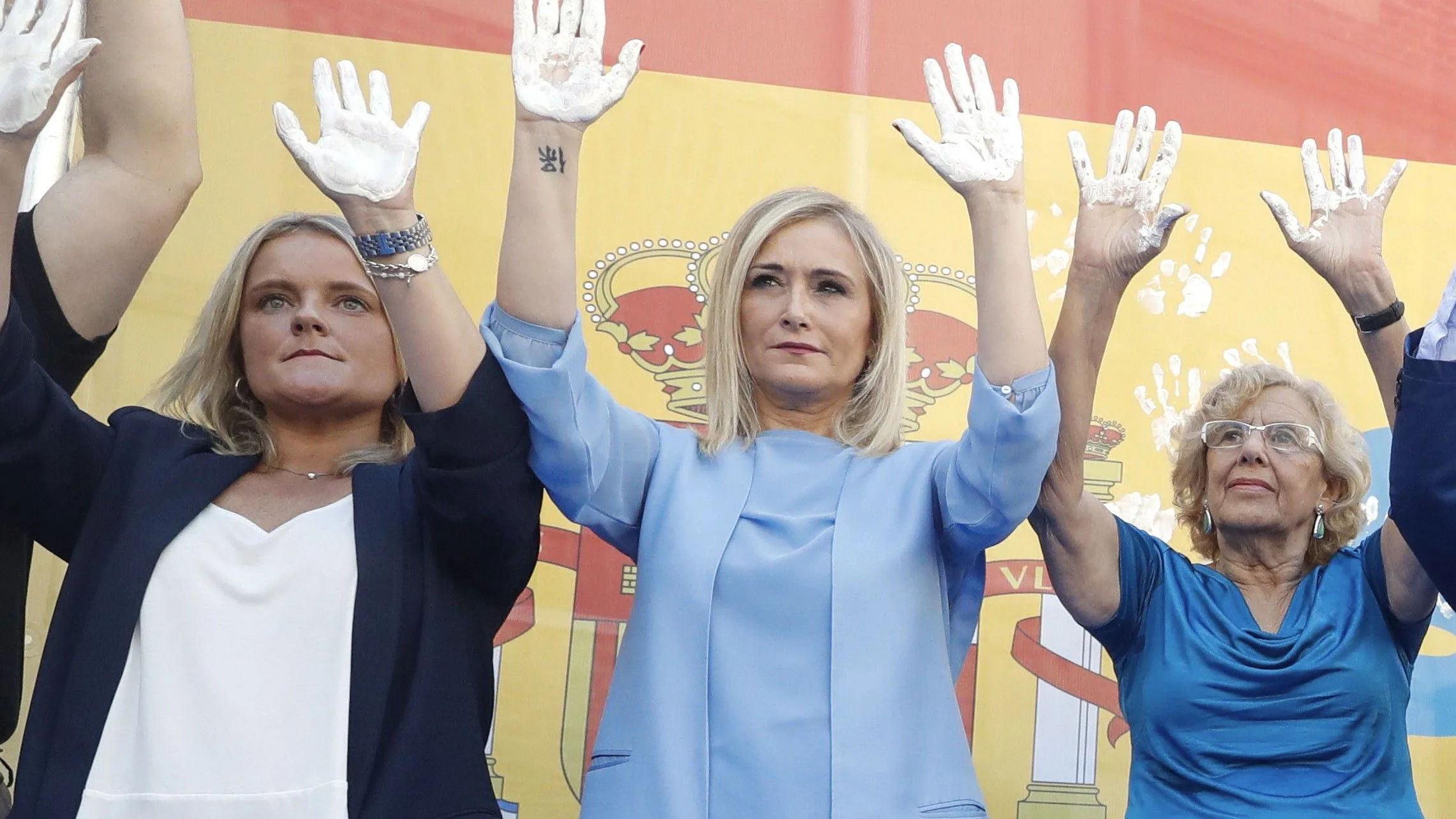 Marimar Blanco, Cristina Cifuentes y Manuela Carmena