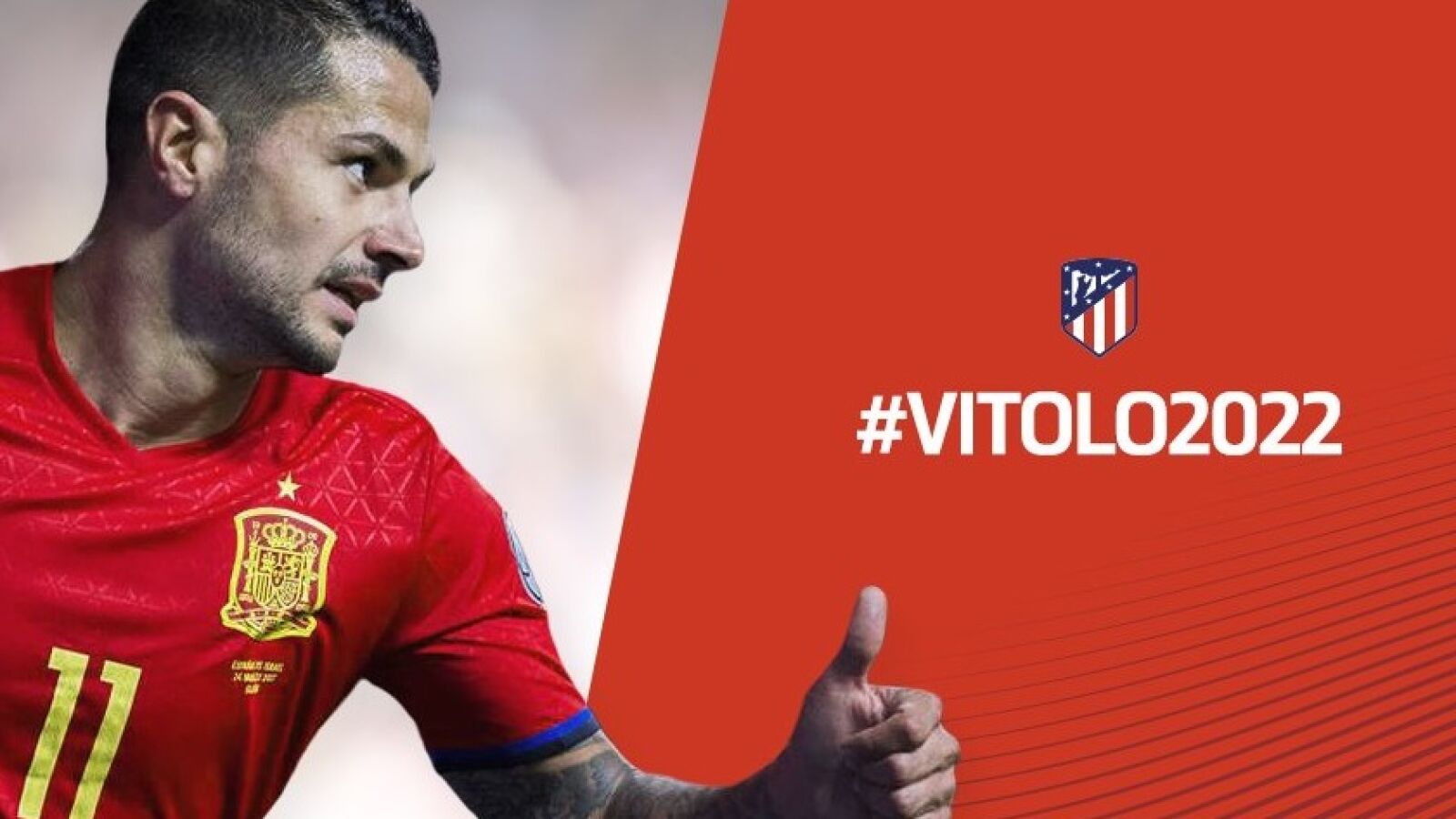 Vitolo, jugador del Atl&eacute;tico de Madrid hasta 2022