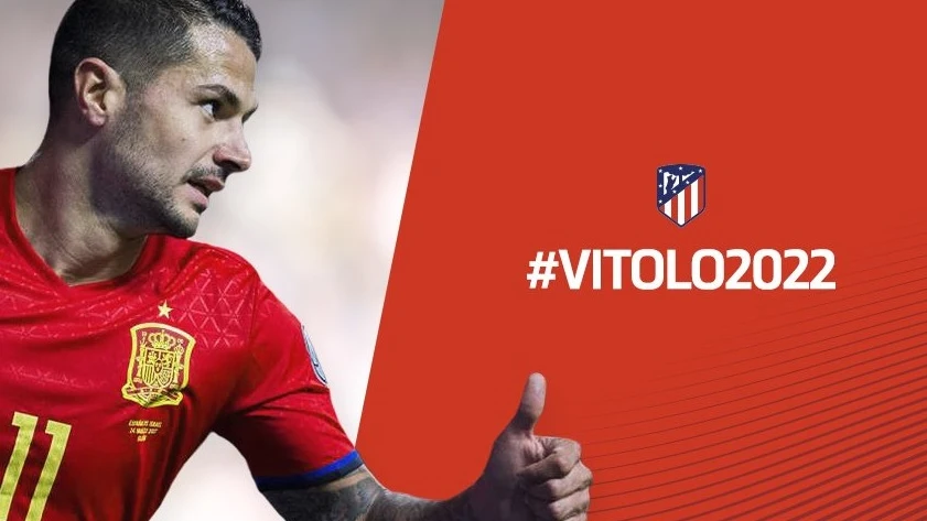 Vitolo, jugador del Atlético de Madrid hasta 2022