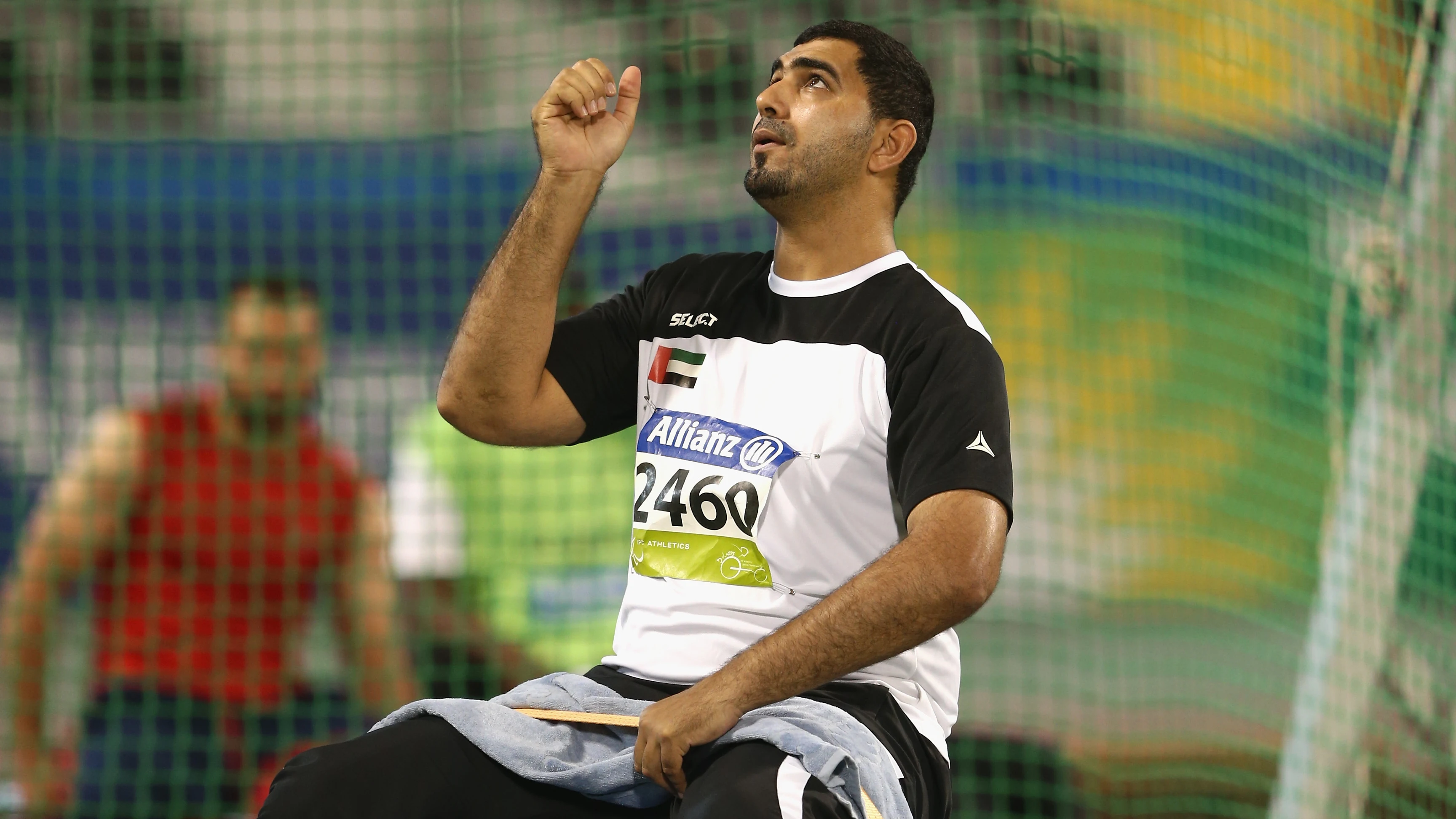 Abdullah Hayayei, durante una competición