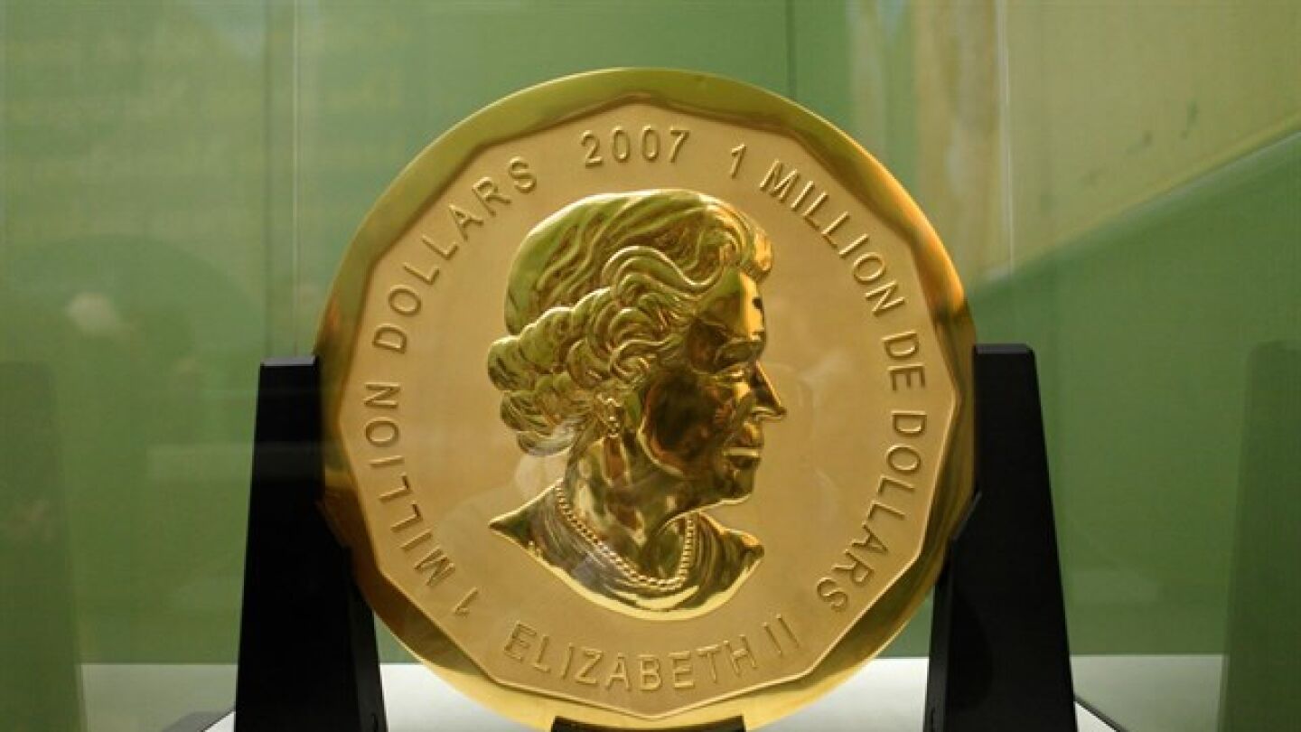 Detienen a dos personas en Berl&iacute;n por robar una moneda de oro de 100 kilos