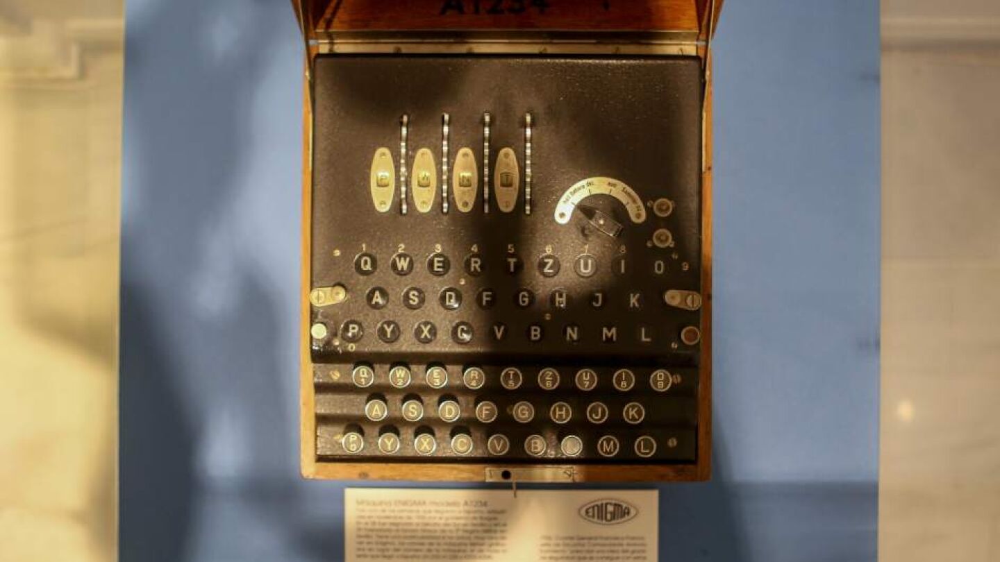 Ejemplar de la m&aacute;quina 'Enigma'