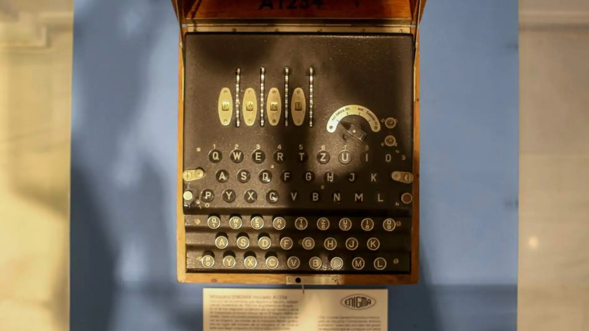 Ejemplar de la máquina 'Enigma'