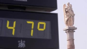 Un termómetro marca 47 grados en Córdoba