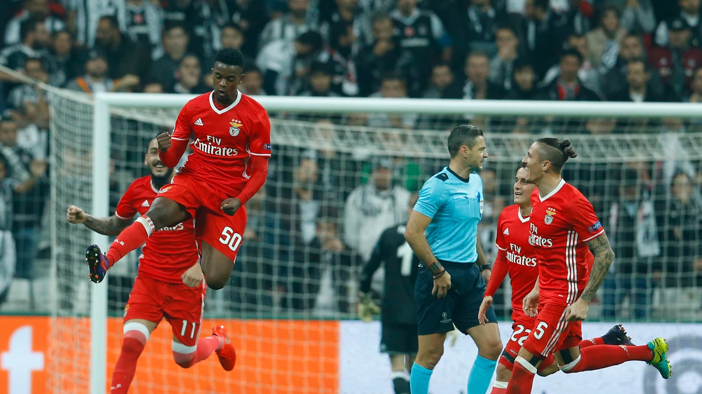Nelson Semedo celebra un gol con el Benfica Nelson Semedo celebra un gol con el Benfica
