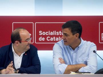 Miquel Iceta y Pedro Sánchez Miquel Iceta y Pedro Sánchez