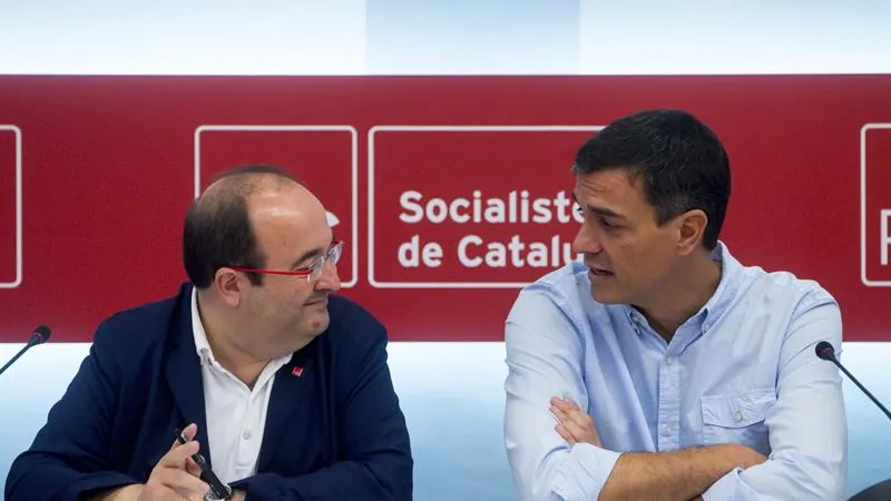 Miquel Iceta y Pedro Sánchez