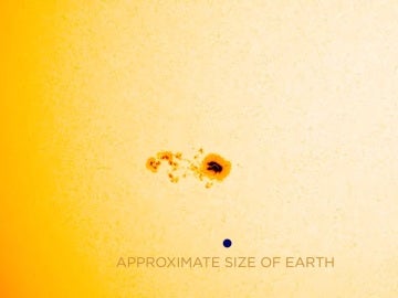 Mancha solar capturada por la NASA Mancha solar capturada por la NASA