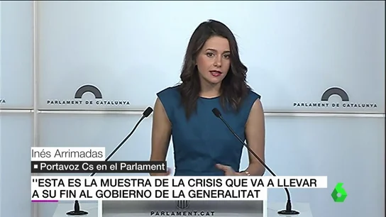 Inés Arrimadas ante los medios Inés Arrimadas ante los medios