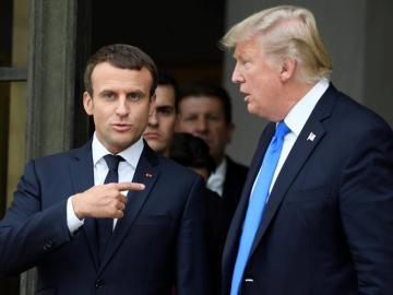 Emmanuel Macron y Donald Trump Emmanuel Macron y Donald Trump