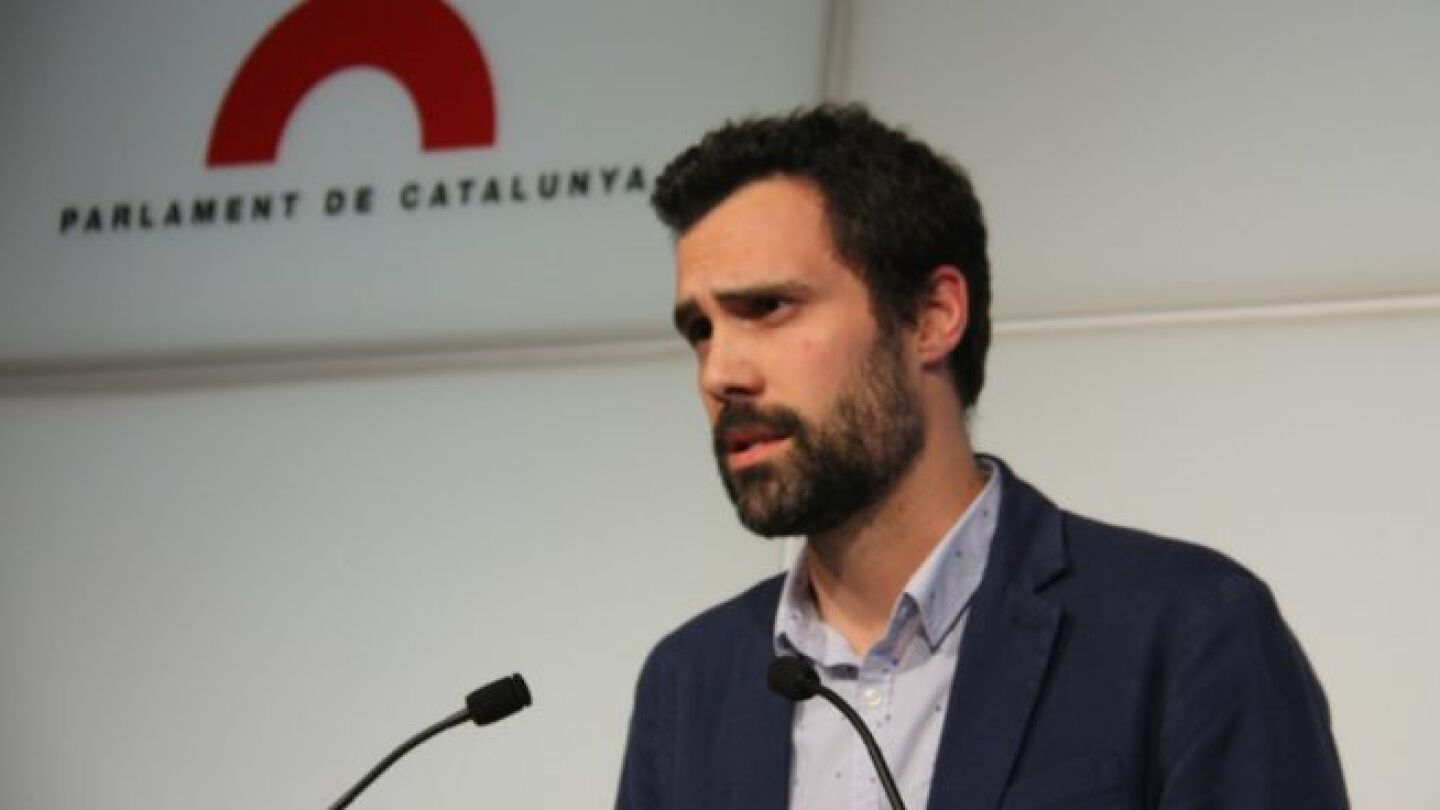 Roger Torrent Portavoz adjunto de Junts x Si en el parlamento de Catalu&ntilde;a