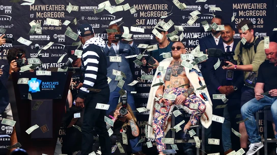 MGregor y Mayweather, cara a cara MGregor y Mayweather, cara a cara