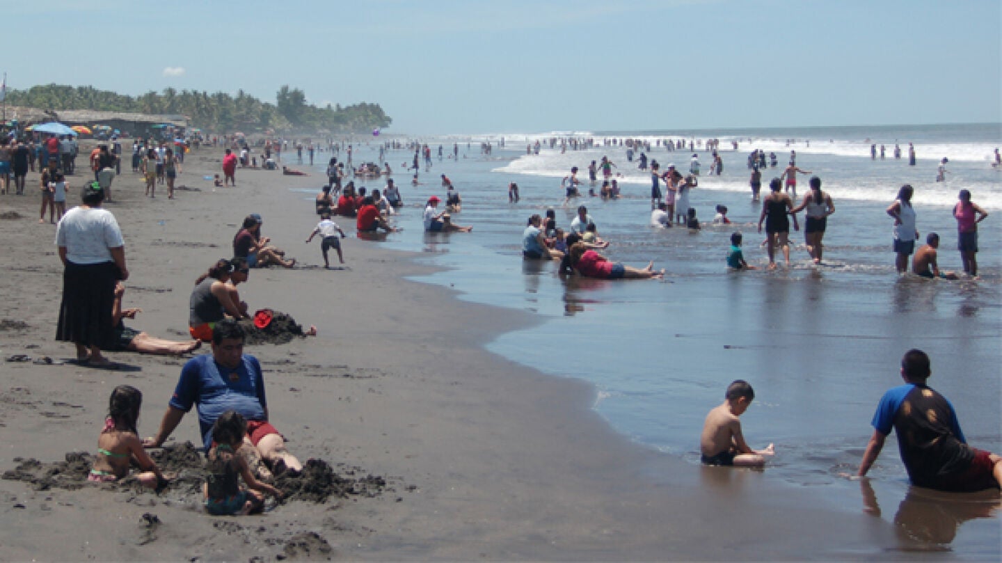 Gente en la playa