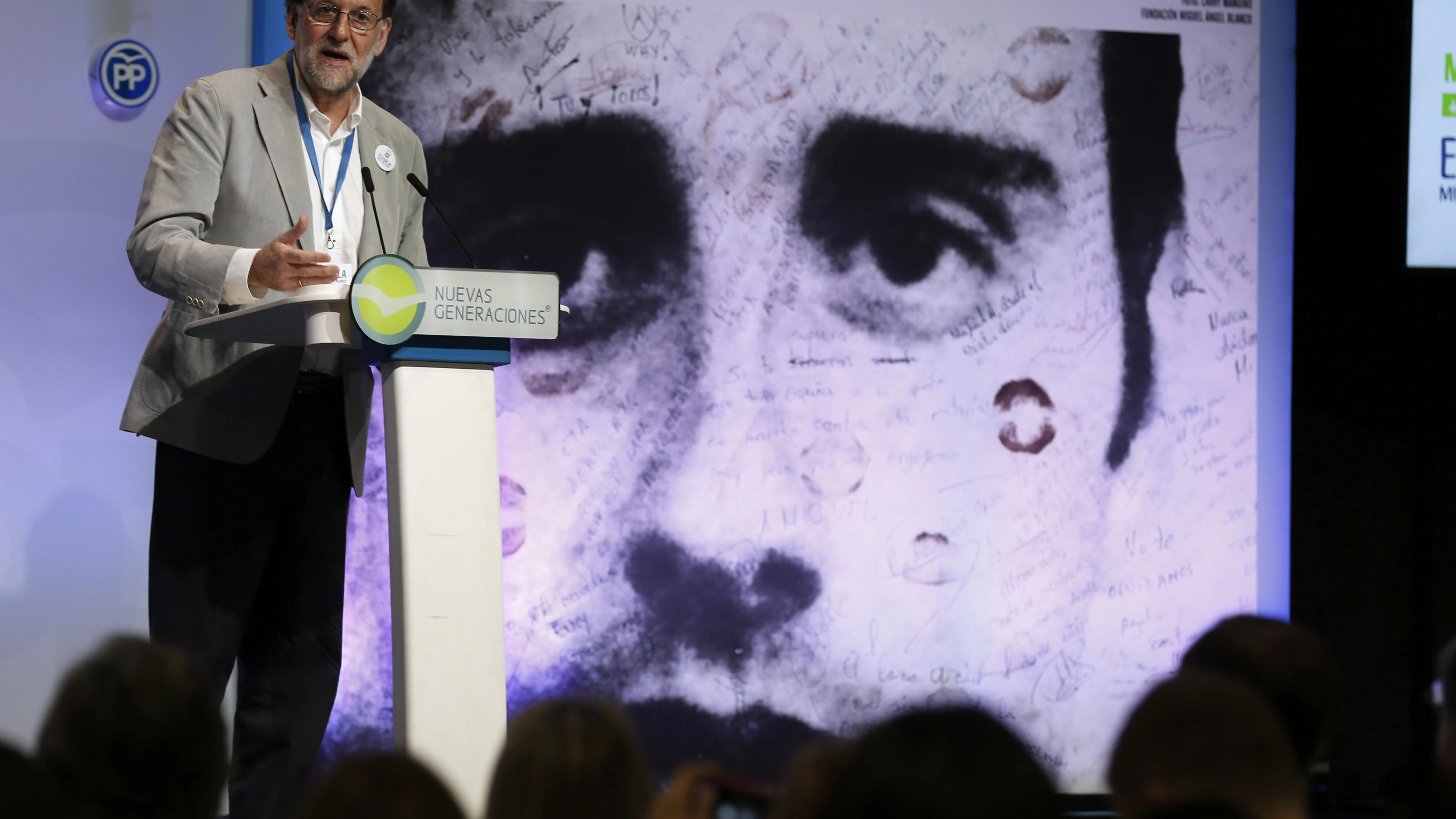 Mariano Rajoy en un homenaje a Miguel Ángel Blanco