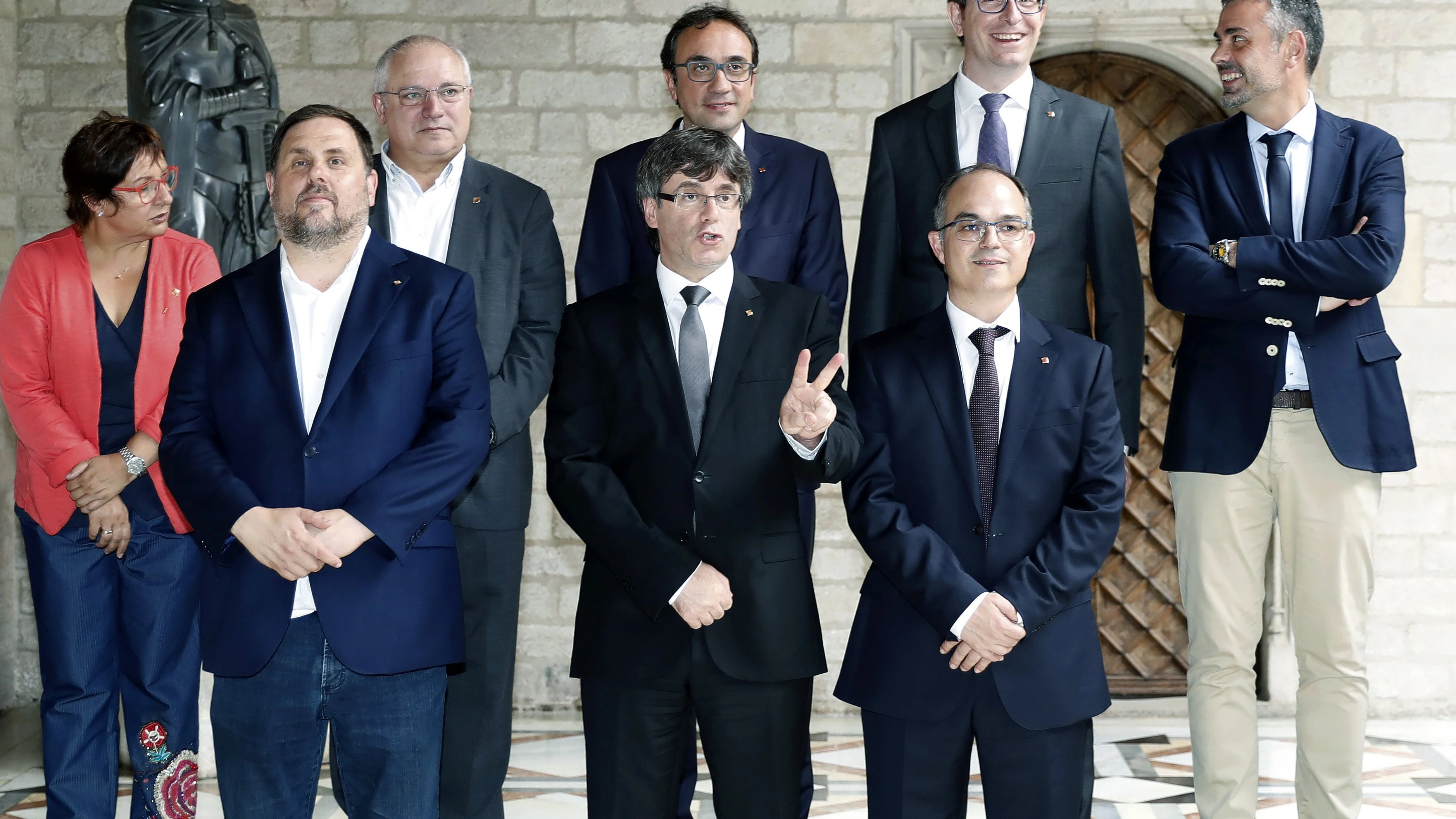 Foto de familia del nuevo Govern de la Generalitat de Cataluña