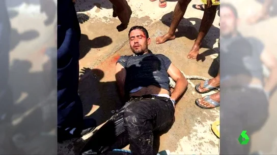 Una imagen del agresor en el momento de su detención Una imagen del agresor en el momento de su detención