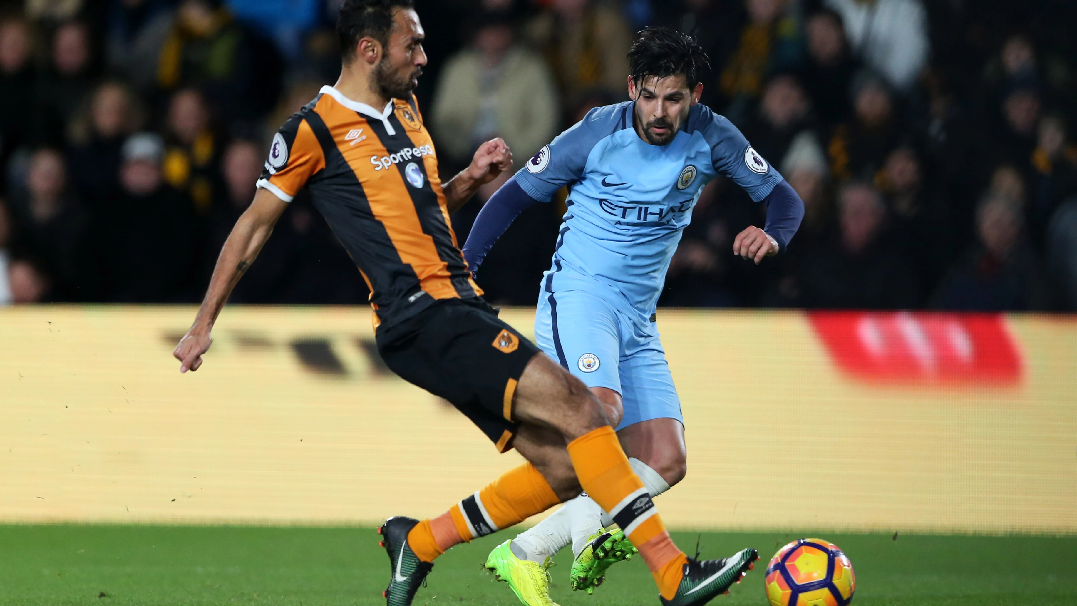 Nolito jugando con el Manchester City Nolito jugando con el Manchester City