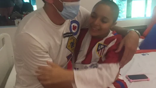 Godín visitando a Ruth