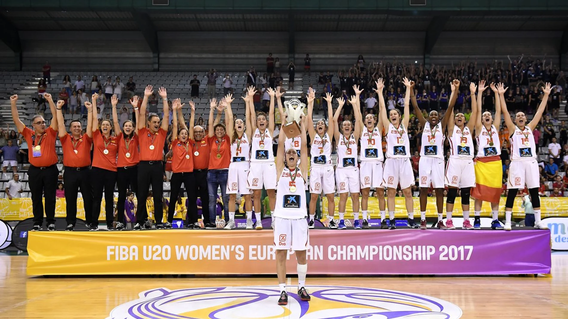 La selección sub 20 femenina de baloncesto, campeona de Europa