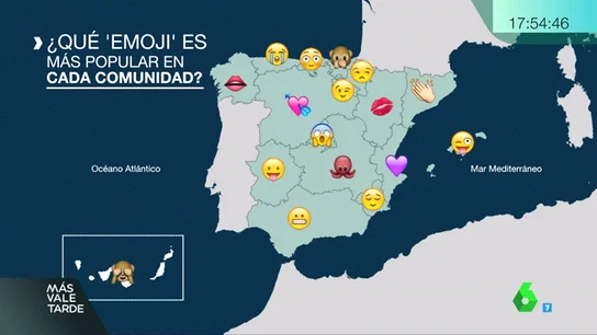 Estos son los emojis más utilizados en cada comunidad autónoma de España Estos son los emojis más utilizados en cada comunidad autónoma de España