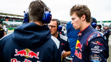 Daniil Kvyat, en el trazado de Silverstone