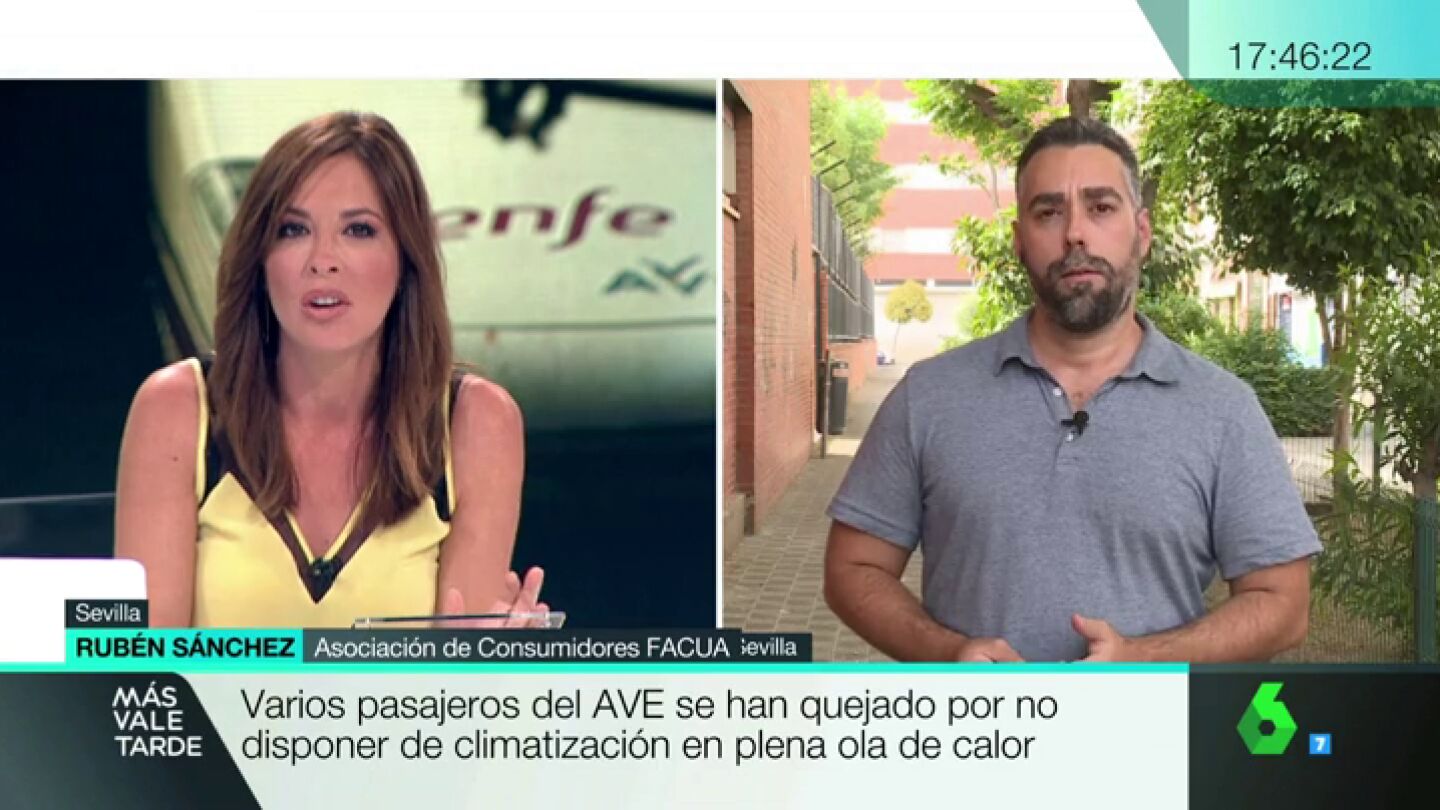 Rub&eacute;n S&aacute;nchez: "Si el viaje en AVE es una tortura por falta de aire acondicionado hay derecho a la devoluci&oacute;n &iacute;ntegra"