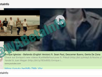 Youtube dentro de Whatsapp