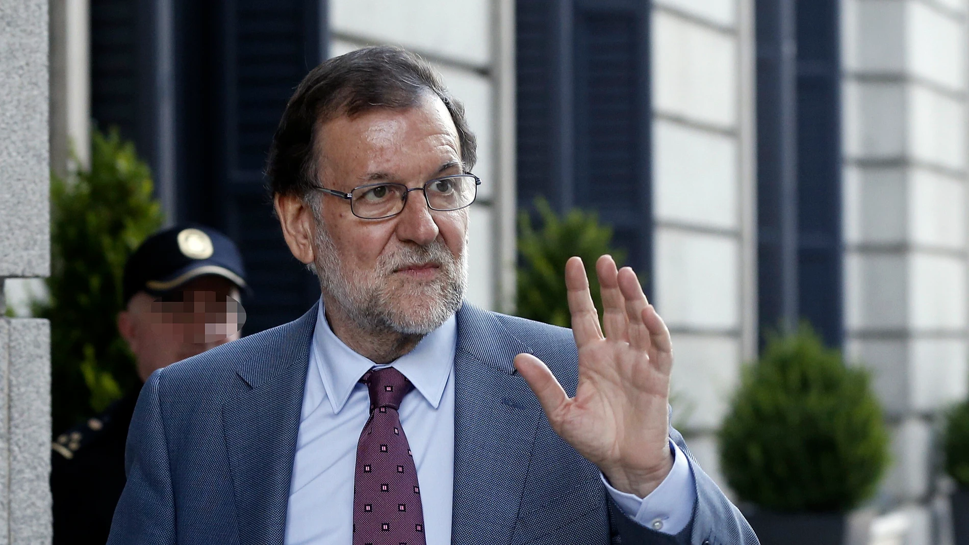 Mariano Rajoy en su visita a los soldados españoles en Letonia
