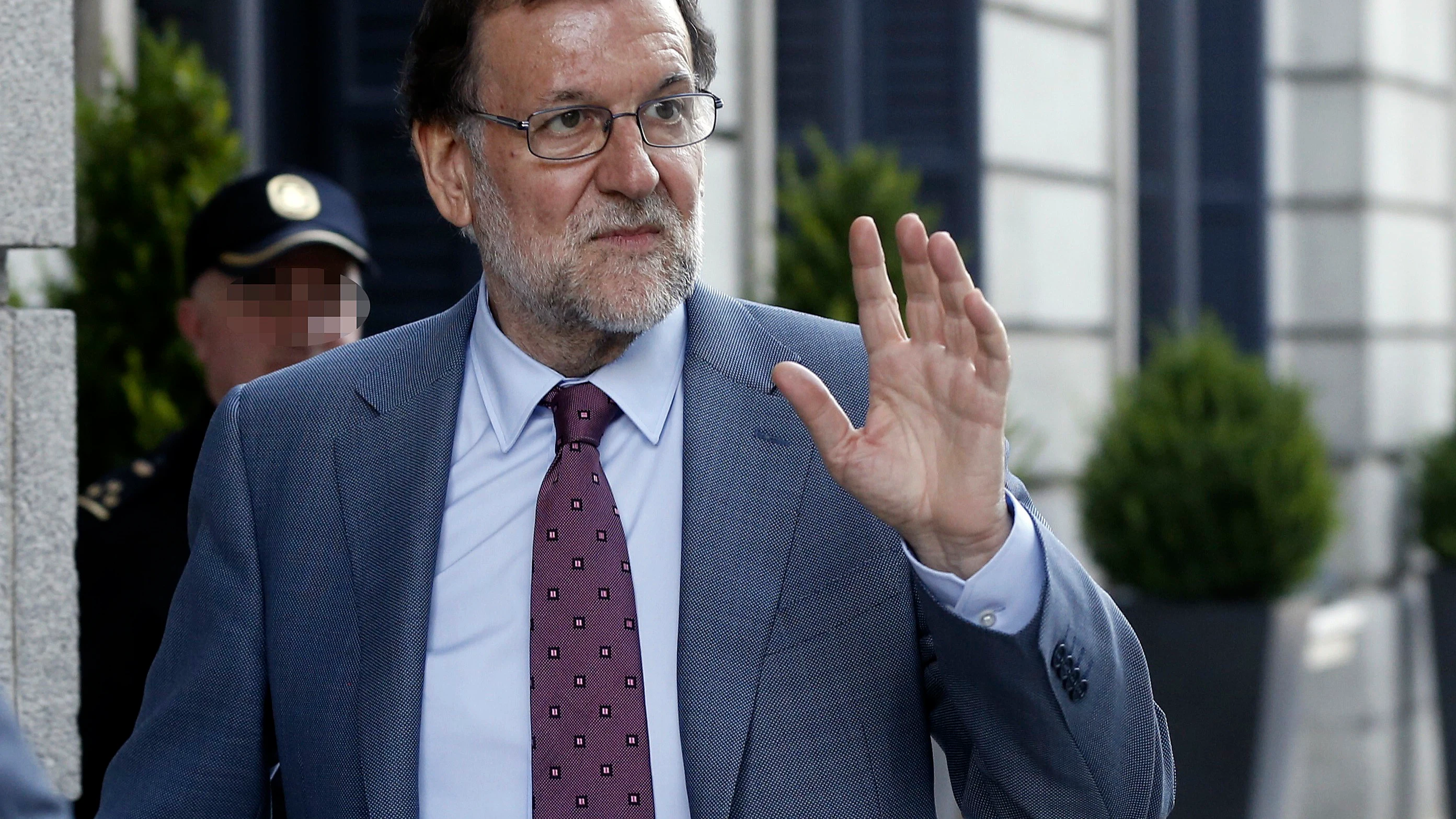 Mariano Rajoy en su visita a los soldados españoles en Letonia