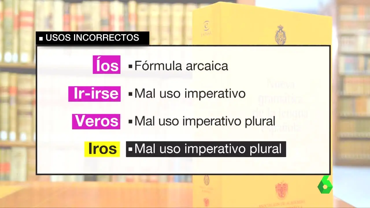 Los usos todavía incorrectos del imperativo del verbo ir