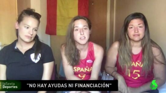 Integrantes de la selecci&oacute;n espa&ntilde;ola femenina de Lacrosse