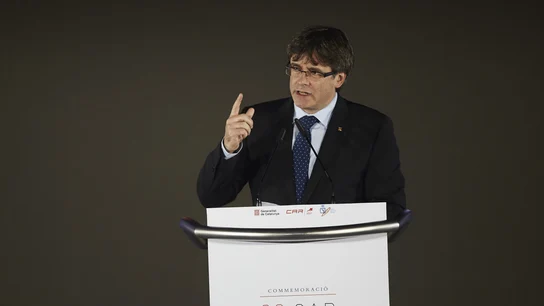 El presidente de la Generalitat, Carles Puigdemont, interviene en el el acto de la conmemoración del XXX Aniversario del CAR de Sant Cugat, un acto presidido por el Rey Felipe VI  El presidente de la Generalitat, Carles Puigdemont, interviene en el el acto de la conmemoración del XXX Aniversario del CAR de Sant Cugat, un acto presidido por el Rey Felipe VI