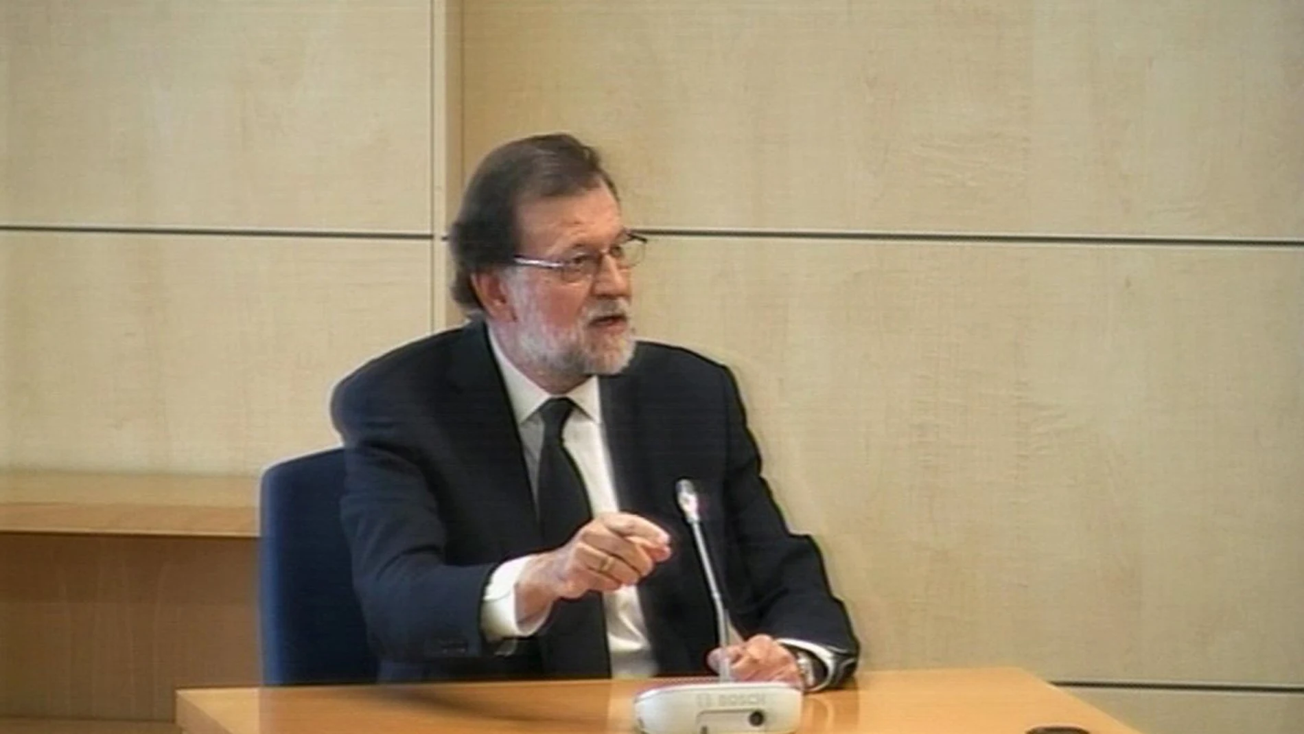 Rajoy declarando en el juicio de Gürtel