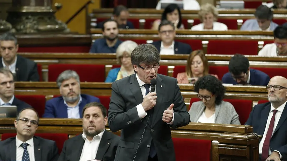 Puigdemont en el Parlament