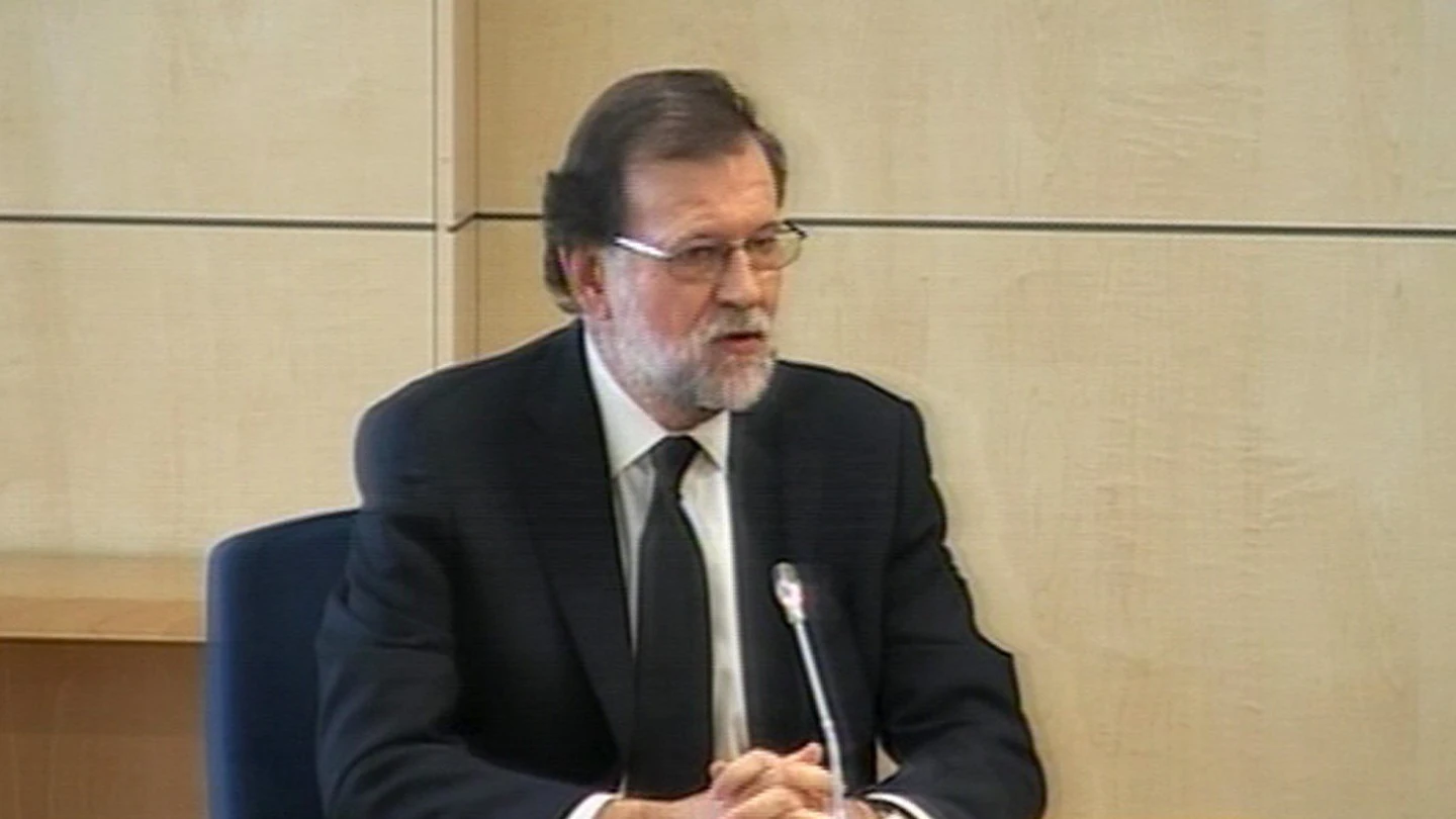 Mariano Rajoy declarando en el juicio del caso Gürtel Mariano Rajoy declarando en el juicio del caso Gürtel
