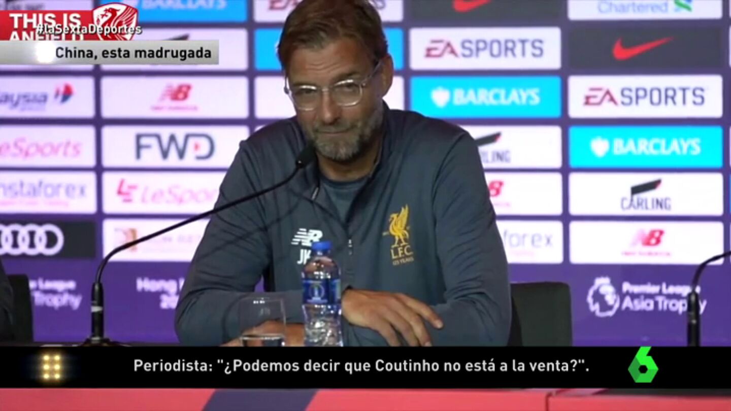 Klopp insiste: "Coutinho no est&aacute; en venta"