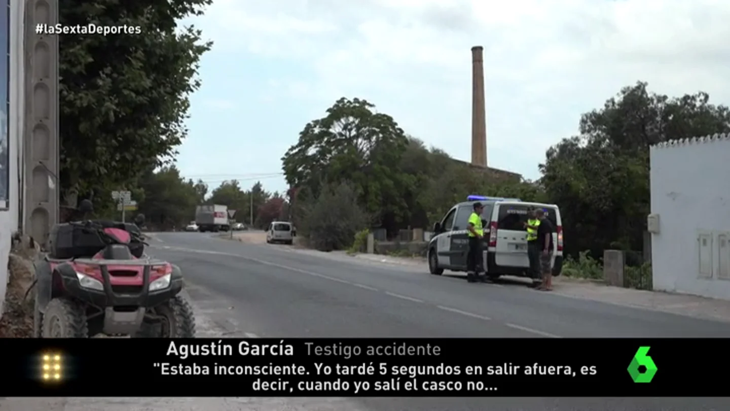 Un testigo del accidente de Ángel Nieto: "El quad salió volando hacia la furgoneta y él chocó contra el suelo" Un testigo del accidente de Ángel Nieto: "El quad salió volando hacia la furgoneta y él chocó contra el suelo"