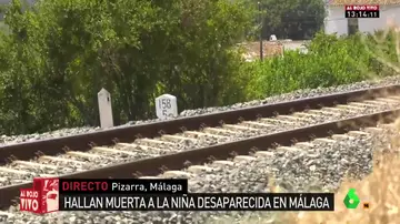 El punto exacto donde fue hallado el cadáver de Lucía Vivar en Málaga