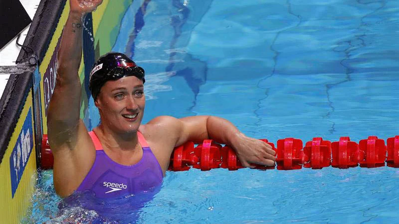 Mireia Belmonte, tras ganar el Oro en la prueba de los 200 metros mariposa