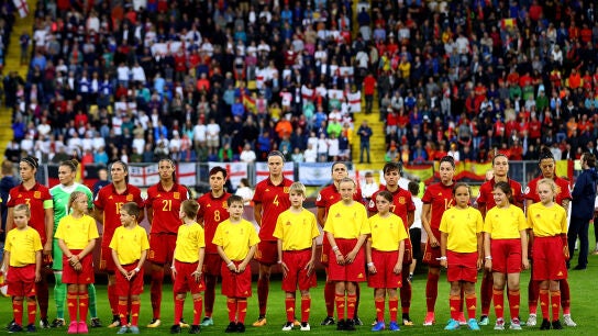 Espa&ntilde;a durante un partido