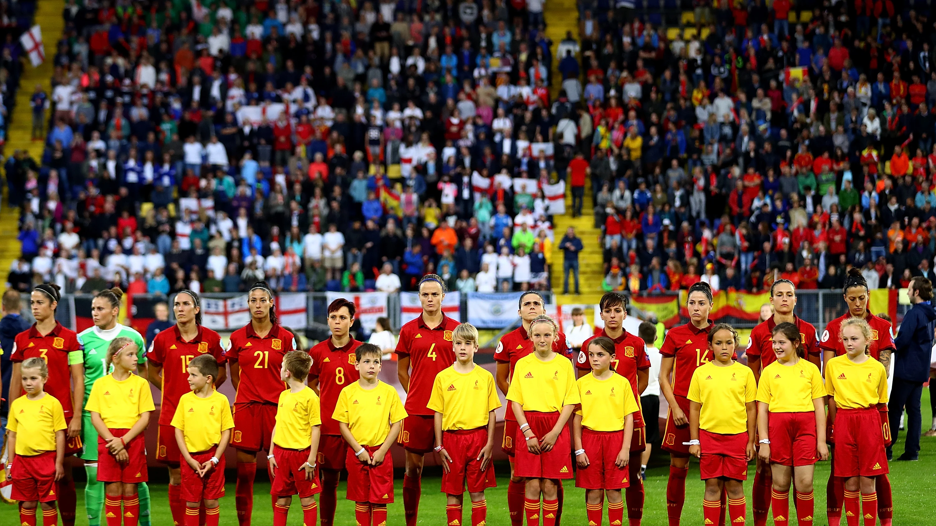 España durante un partido
