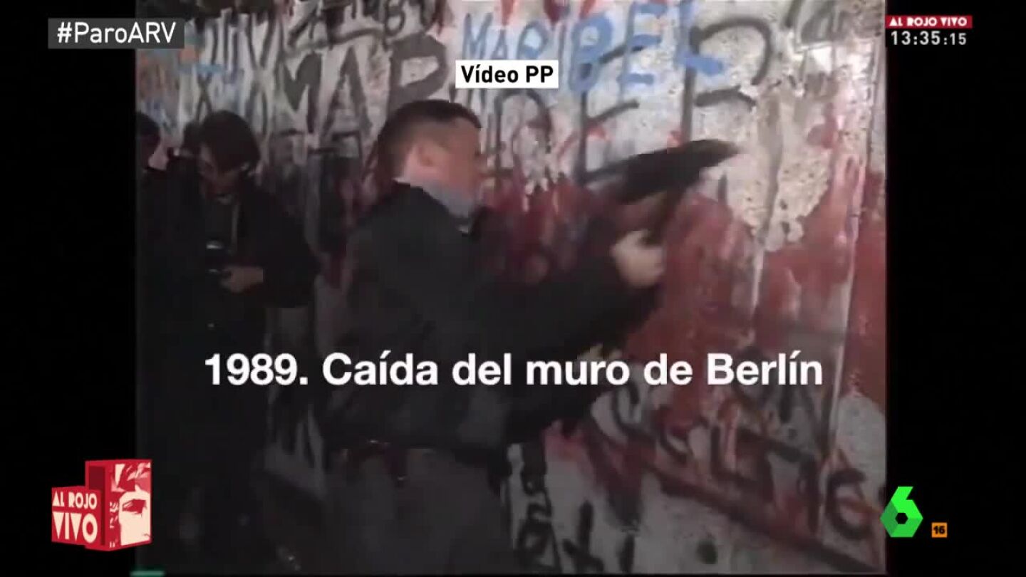 Imagen de la ca&iacute;da del muro de Berl&iacute;n