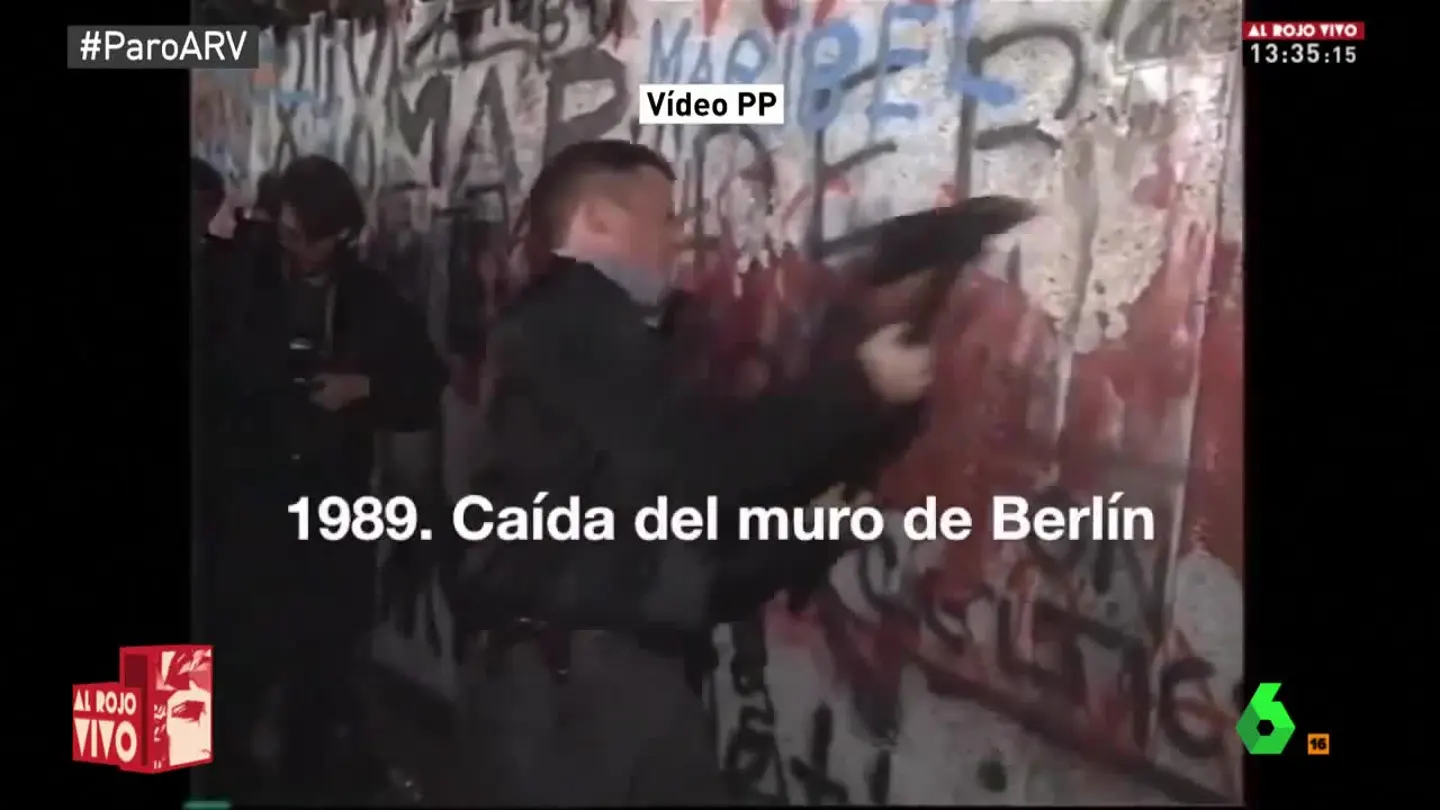 Imagen de la caída del muro de Berlín Imagen de la caída del muro de Berlín