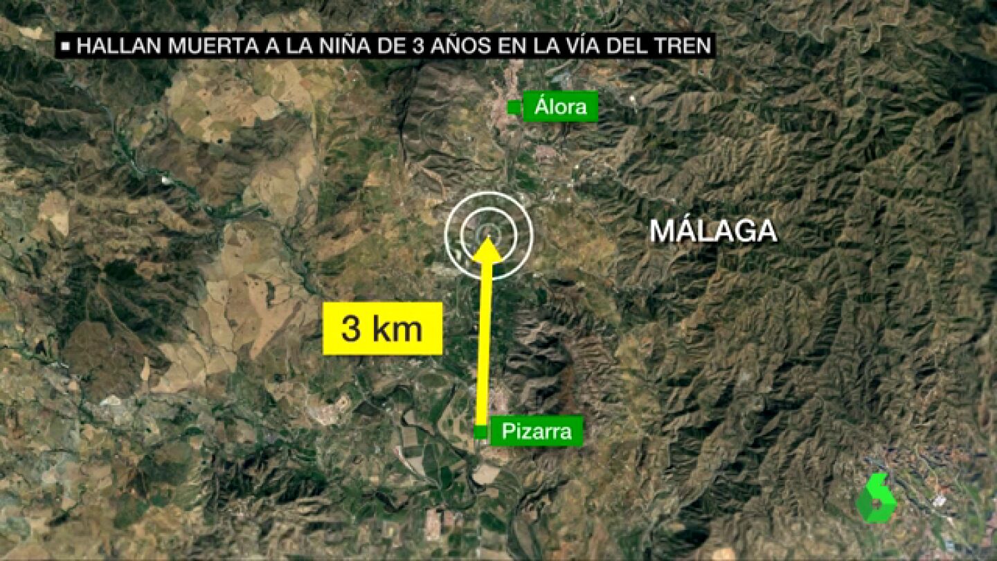 La Guardia Civil baraja la muerte accidental de Luc&iacute;a: la ni&ntilde;a anduvo tres kil&oacute;metros, se durmi&oacute; y un tren la golpe&oacute;
