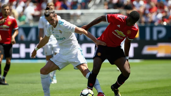 Gareth Bale, durante el partido contra el Manchester United Gareth Bale, durante el partido contra el Manchester United